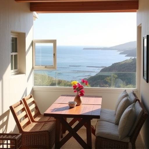 Coastal cottage with a sea view in Hermanus